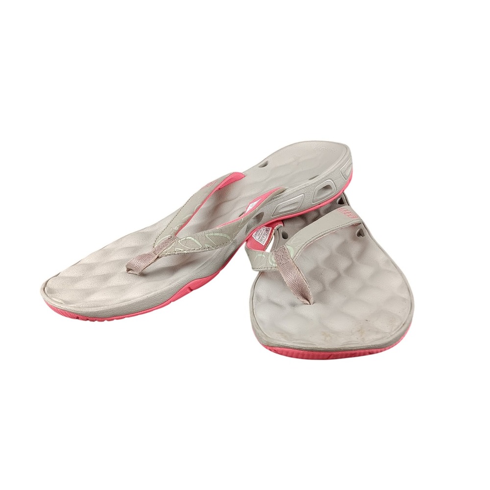 Columbia Womens Techlite Flip Flop Sandals Gray Pink Size 7